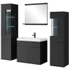 MINIO go for it , ensemble de meubles de salle de bain NIKITA noir, 4 pièces* Ensemble Meuble De Salle De Bains