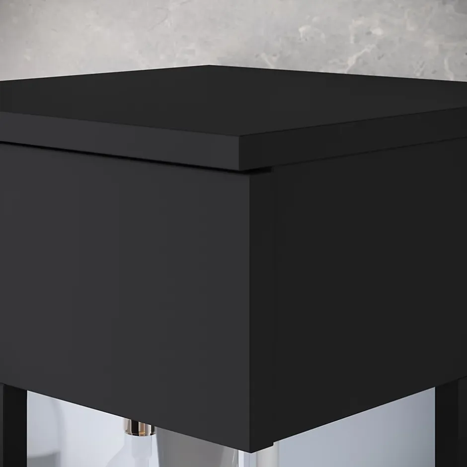 MINIO go for it , ensemble de meubles de salle de bain NIKITA noir, 4 pièces* Ensemble Meuble De Salle De Bains