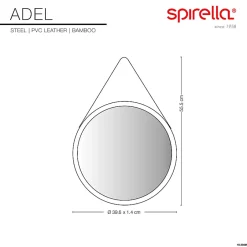 Spirella Miroir à fixer ADEL Bambou* Miroir Simple