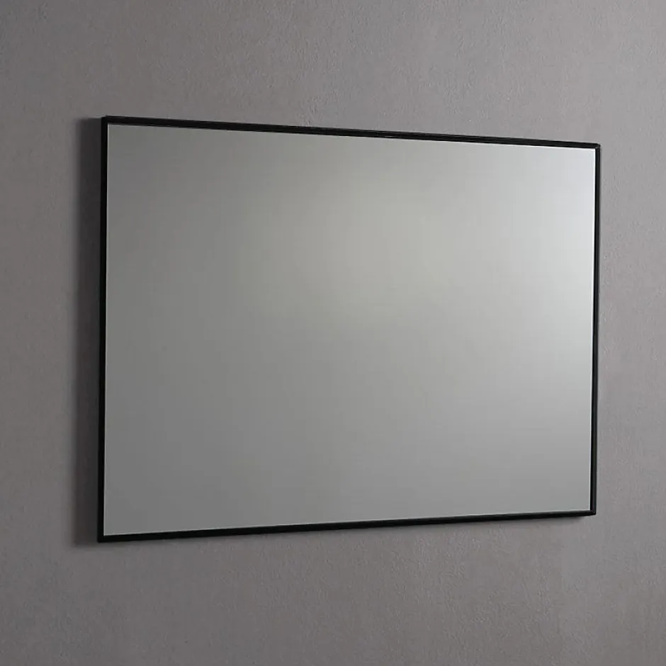 Kiamami Valentina Miroir À Bord Brillant Avec Bordure Noire Mate 100X70 Cm* Miroir Grossissant