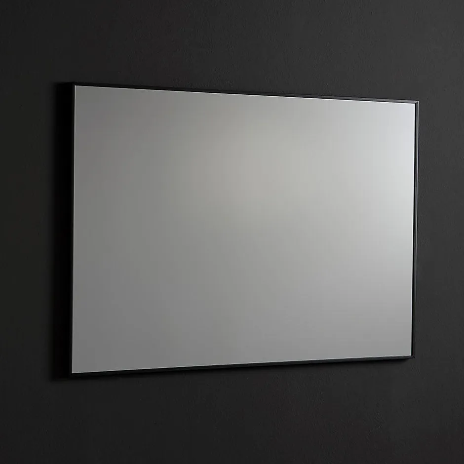 Kiamami Valentina Miroir À Bord Brillant Avec Bordure Noire Mate 100X70 Cm* Miroir Grossissant