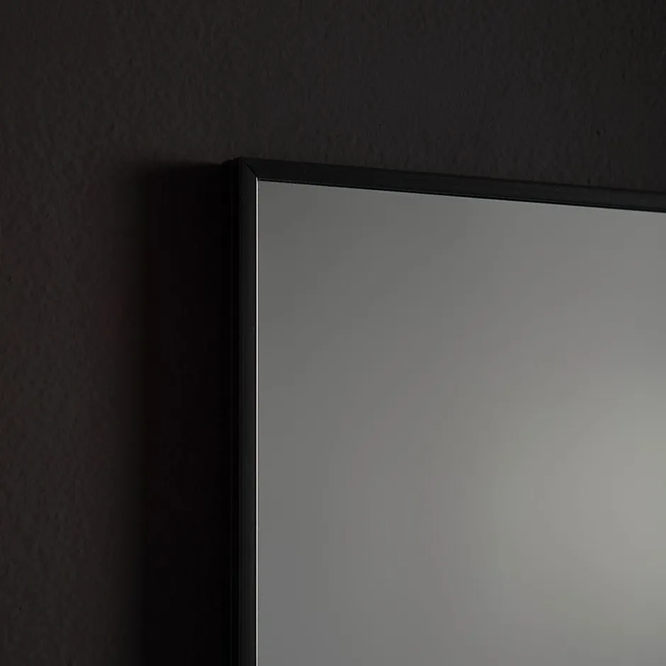 Kiamami Valentina Miroir À Bord Brillant Avec Bordure Noire Mate 100X70 Cm* Miroir Grossissant