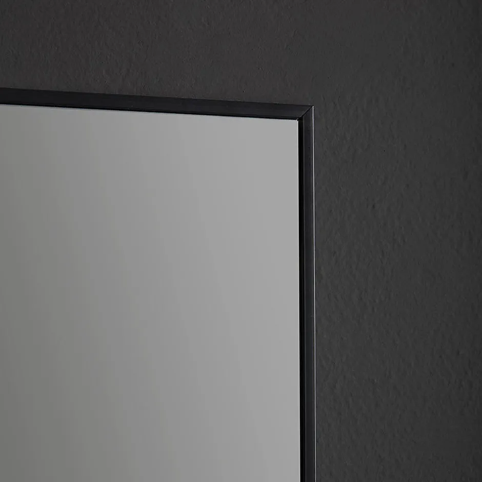 Kiamami Valentina Miroir À Bord Brillant Avec Bordure Noire Mate 100X70 Cm* Miroir Grossissant