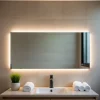 Et Design Miroir à bord poli 120x60 cm avec rétroéclairage périmétrique, interrupteur tactile et système antibuée
