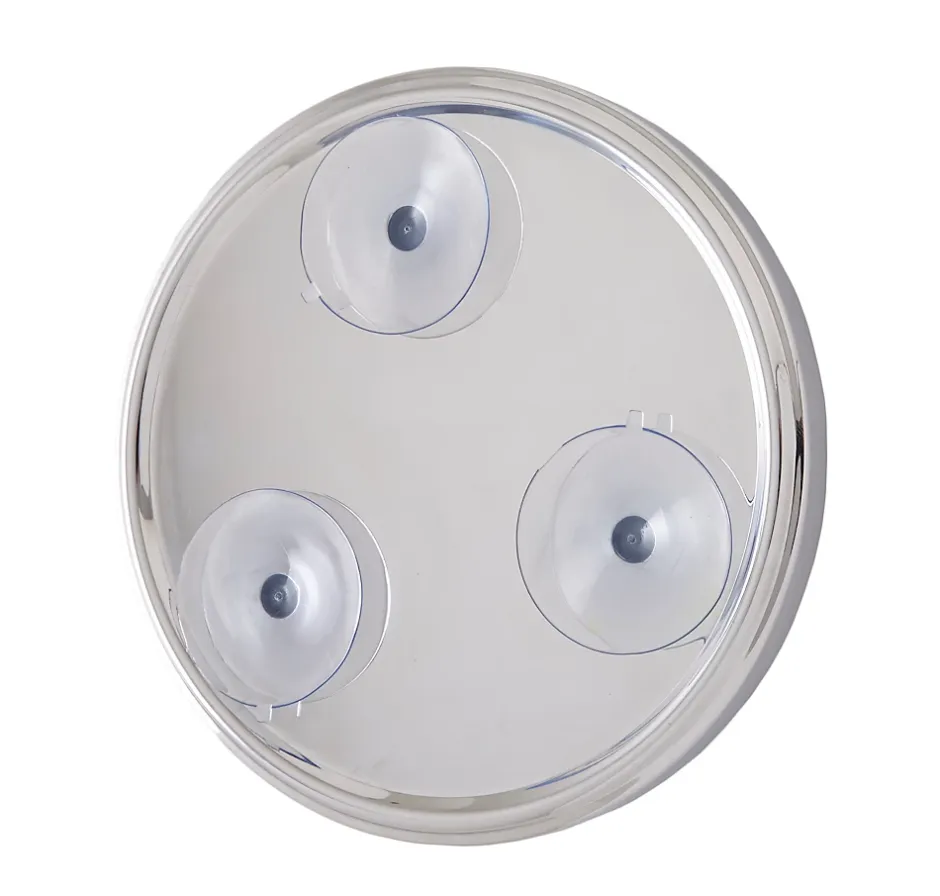 Cooke & Lewis Miroir à ventouse Gorran Ø 19,8 x P 2,5 cm