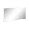 Dmora Miroir Adelchi, Miroir de salle de bain, 100% Made in Italy, 120x2h60 cm, Blanc brillant