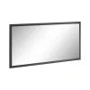 Dmora Miroir Adelchi, Miroir de salle de bain, 100% Made in Italy, 120x2h60 cm, Anthracite Brillant
