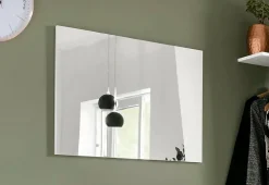 Dmora Miroir Alessio, Miroir de salle de bain, 100% Made in Italy, 80x2h60 cm, Blanc brillant* Miroir Simple