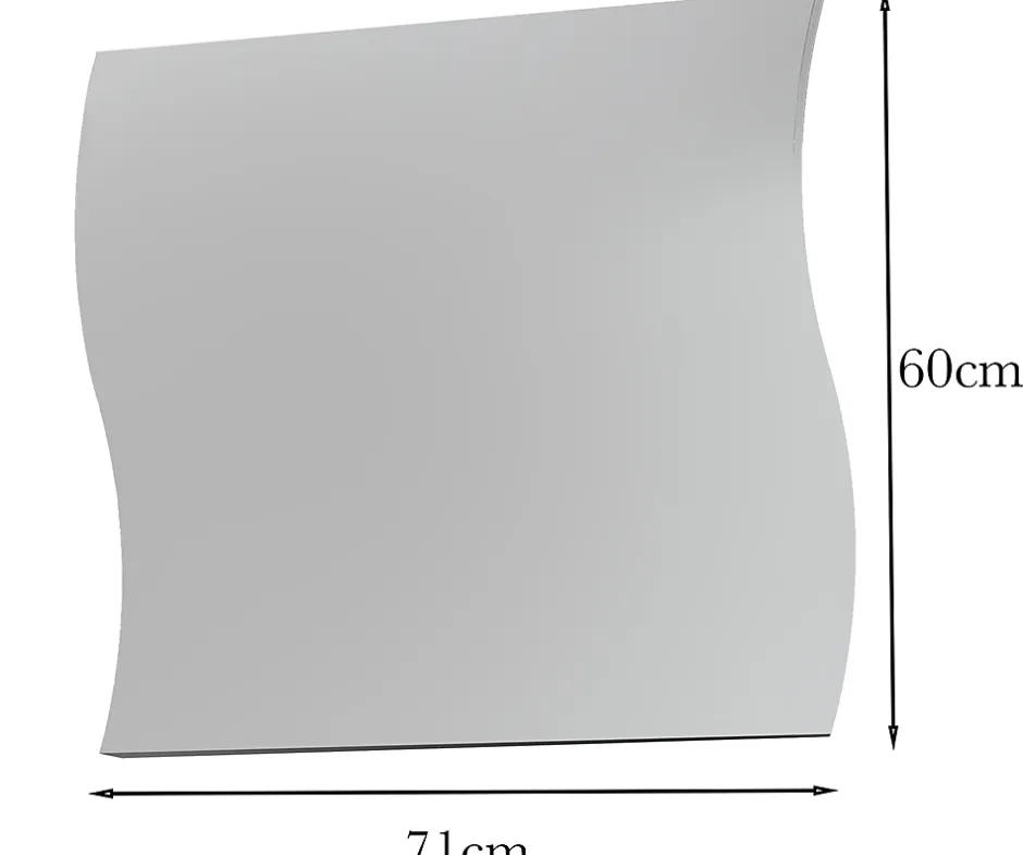 Dmora Miroir Ardin, Miroir de salle de bain, 100% Made in Italy, 71x2h60 cm