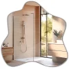 Tulup Miroir asymétrique 77 x 77 cm sans cadre pour une touche moderne et élégante* Miroir Simple