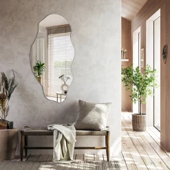 Tulup Miroir asymétrique 50 x 100 moderne 1 pièce