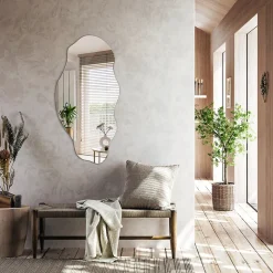 Tulup Miroir asymétrique 45 x 90 pour salle de bain 1 pièce* Miroir Simple