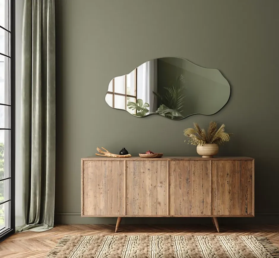 Tulup Miroir asymétrique 45 x 90 pour salle de bain 1 pièce* Miroir Simple
