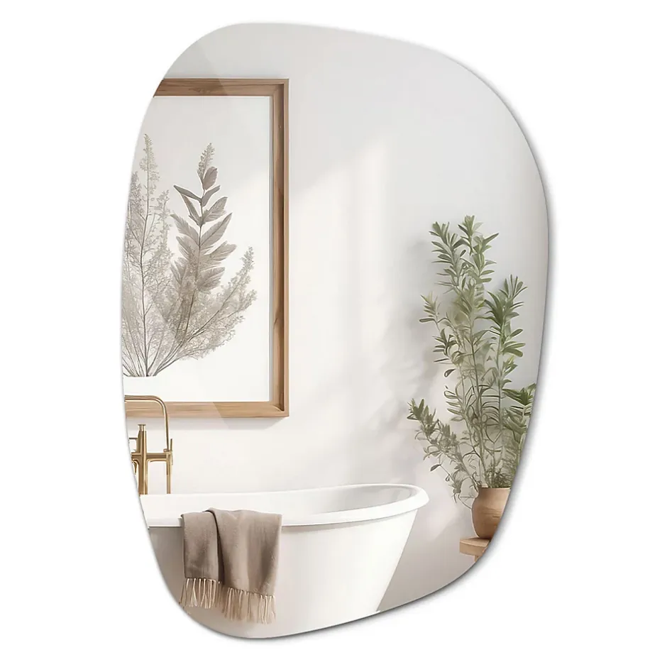 Tulup Miroir asymétrique 49 x 34 cm décoratif pour salon
