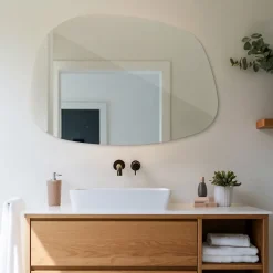 Tulup Miroir asymétrique 49 x 34 cm décoratif pour salon