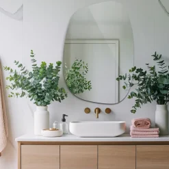 Tulup Miroir asymétrique 49 x 34 cm décoratif pour salon