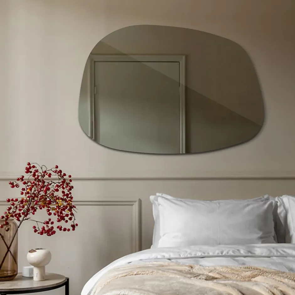 Tulup Miroir asymétrique 49 x 34 cm décoratif pour salon