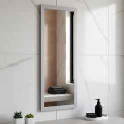 Cooke & Lewis Miroir avec cadre 120 x 45 cm* Miroir Simple