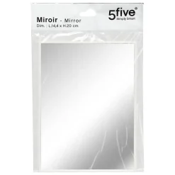 5Five Miroir basique sur pied 15X20 - Blanc-* Miroir Simple