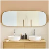 Mob-In Miroir chêne rectangulaire 50x140cm FLOKI* Miroir Simple