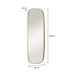 Mob-In Miroir chêne rectangulaire 50x140cm FLOKI* Miroir Simple