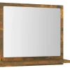 Helloshop26 Miroir de bain 40 x 10,5 bois beige