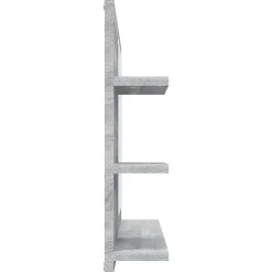 Helloshop26 Miroir de bain 60 x 10,5 bois gris* Miroir Simple