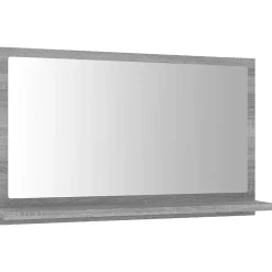 Helloshop26 Miroir de bain 60 x 10,5 bois gris