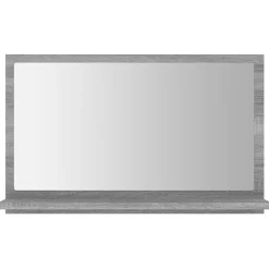 Helloshop26 Miroir de bain 60 x 10,5 bois gris