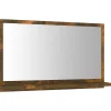 Helloshop26 Miroir de bain 60 x 10,5 bois marron