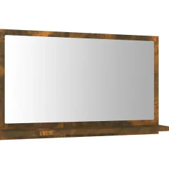 Helloshop26 Miroir de bain 60 x 10,5 bois marron
