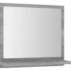 Helloshop26 Miroir de bain sonoma 40 x bois gris* Miroir Simple