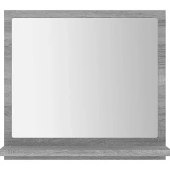 Helloshop26 Miroir de bain sonoma 40 x bois gris* Miroir Simple
