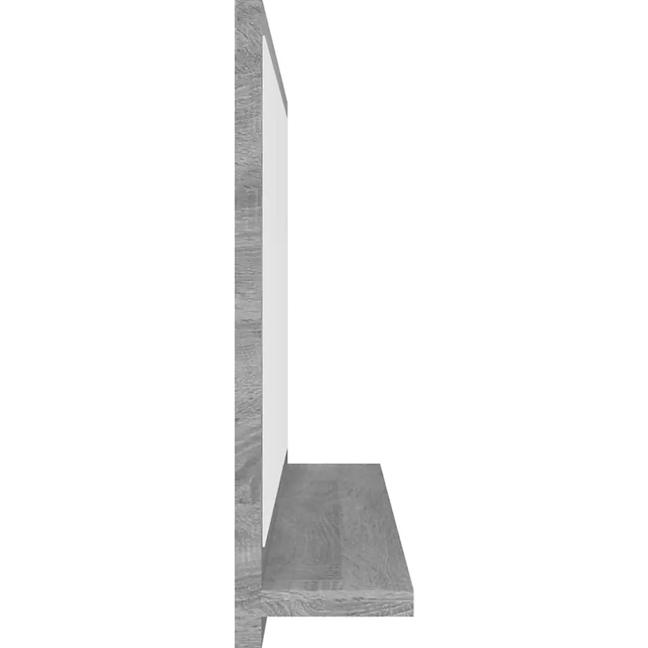 Helloshop26 Miroir de bain sonoma 40 x bois gris* Miroir Simple