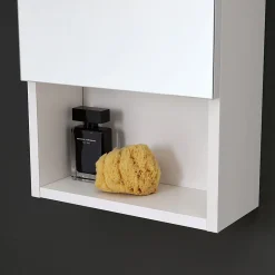 Kiamami Valentina Miroir De Rangement À Une Porte Avec Lampe Led Et Compartiment Ouvert* Armoire De Toilette
