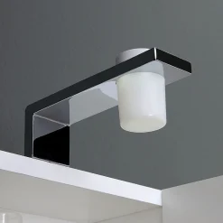 Kiamami Valentina Miroir De Rangement À Une Porte Avec Lampe Led Et Compartiment Ouvert* Armoire De Toilette