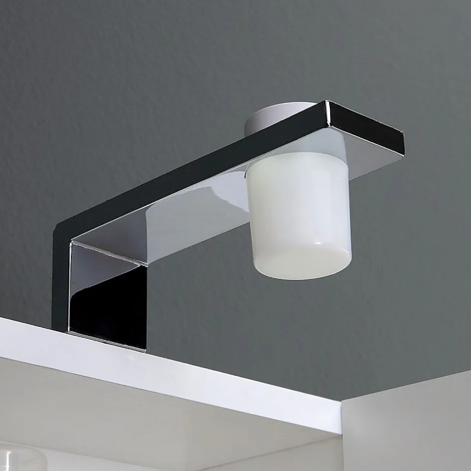 Kiamami Valentina Miroir De Rangement À Une Porte Avec Lampe Led Et Compartiment Ouvert* Armoire De Toilette