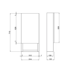 Kiamami Valentina Miroir De Rangement À Une Porte Avec Lampe Led Et Compartiment Ouvert* Armoire De Toilette