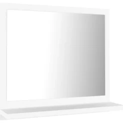 Helloshop26 Miroir de salle de bain 40 blanc* Miroir Simple