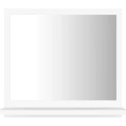 Helloshop26 Miroir de salle de bain 40 blanc* Miroir Simple