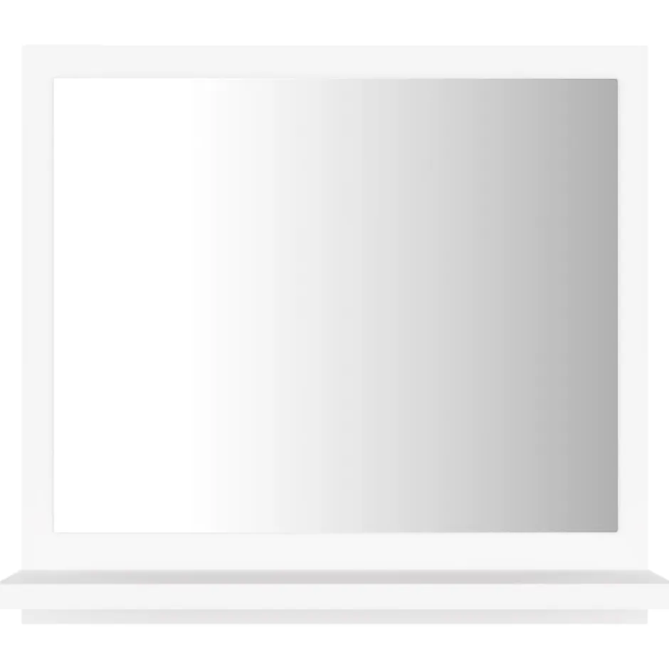 Helloshop26 Miroir de salle de bain 40 blanc* Miroir Simple