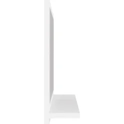 Helloshop26 Miroir de salle de bain 40 blanc* Miroir Simple