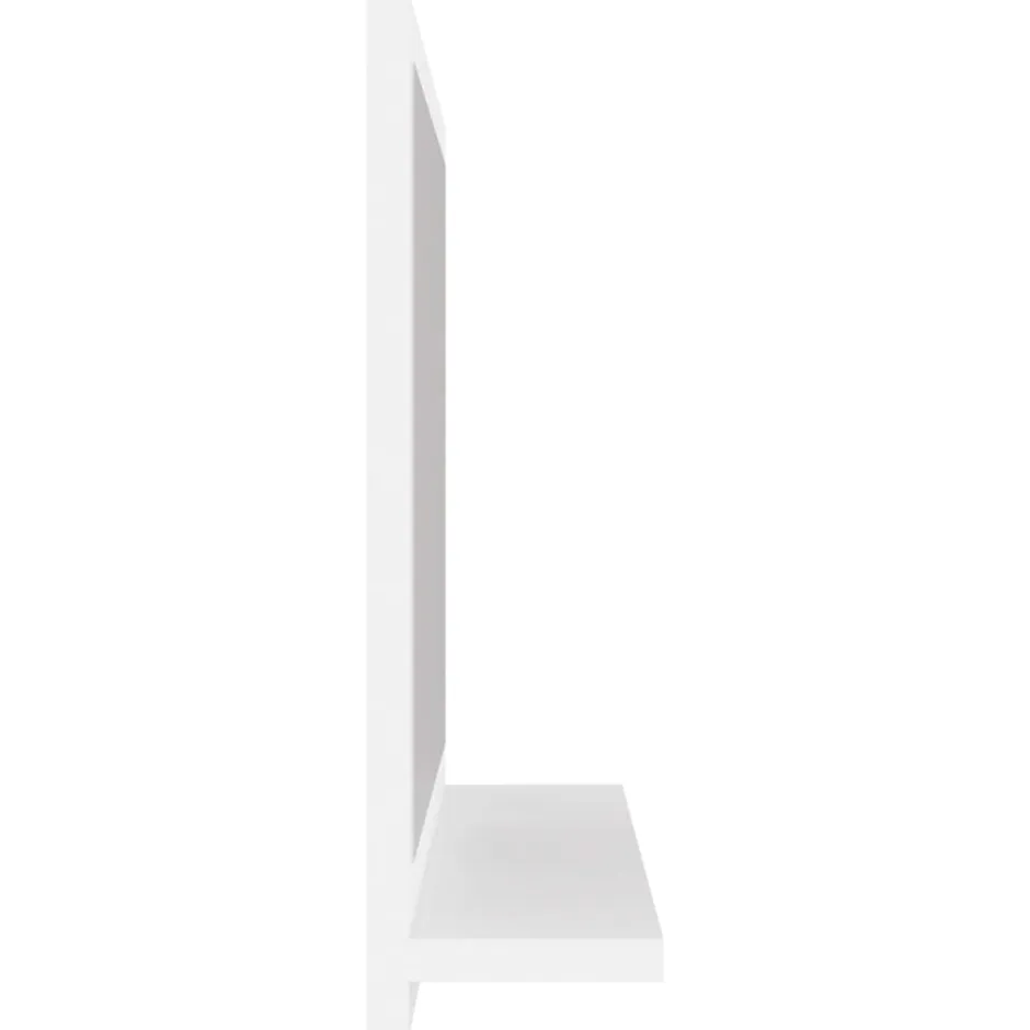Helloshop26 Miroir de salle de bain 40 blanc* Miroir Simple
