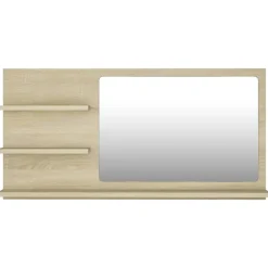 Helloshop26 Miroir de salle de bain 90 beige* Miroir Simple