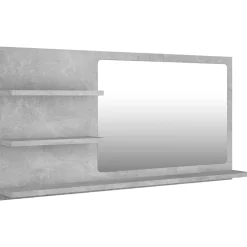 Helloshop26 Miroir de salle de bain 3 gris* Miroir Simple