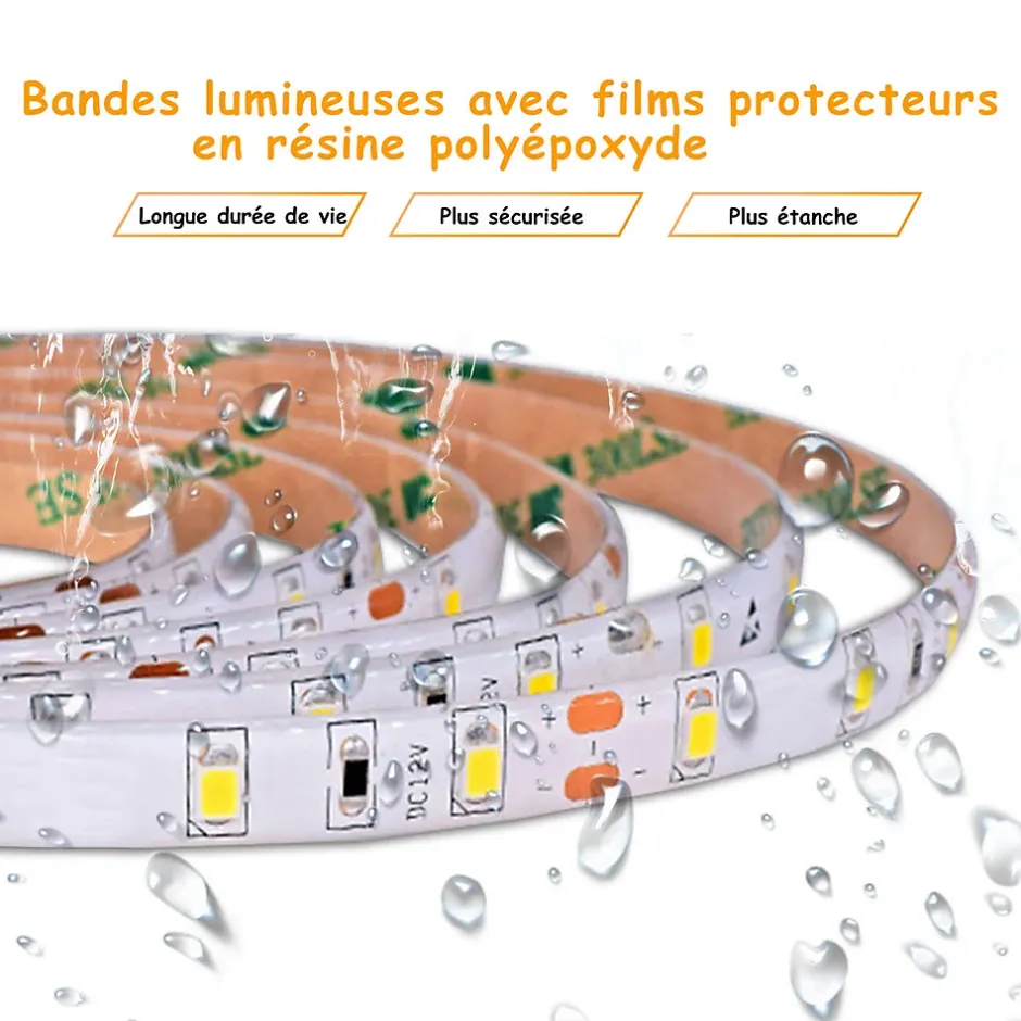 AICA Sanitaire Miroir de salle de bain anti-buée avec horloge, blanc froid chaud neutre tactile mural miroir 120x70cm,* Miroir Grossissant Lumineux