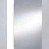 Pegane Miroir de salle de bain avec rangements 1 porte en blanc brillant, hauteur 65 x largeur 40 x profondeur 21 cm