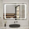 AICA Sanitaire Miroir de salle de bain avec éclairage intégré, L.120 x H.70 cm Miroir lumineux anti buée,* Miroir Lumineux