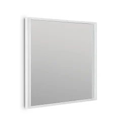Focco Miroir de salle de bain carré avec lumière LED - lumière blanche froide (5700K) - 60 x 60cm - Modèle Oslo