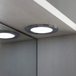 Kiamami Valentina Miroir De Salle De Bain En Chêne Blanc Avec Lumière Led